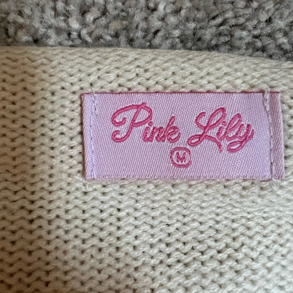 Pink Lily Fringe Sweater - Picture 2 of 2